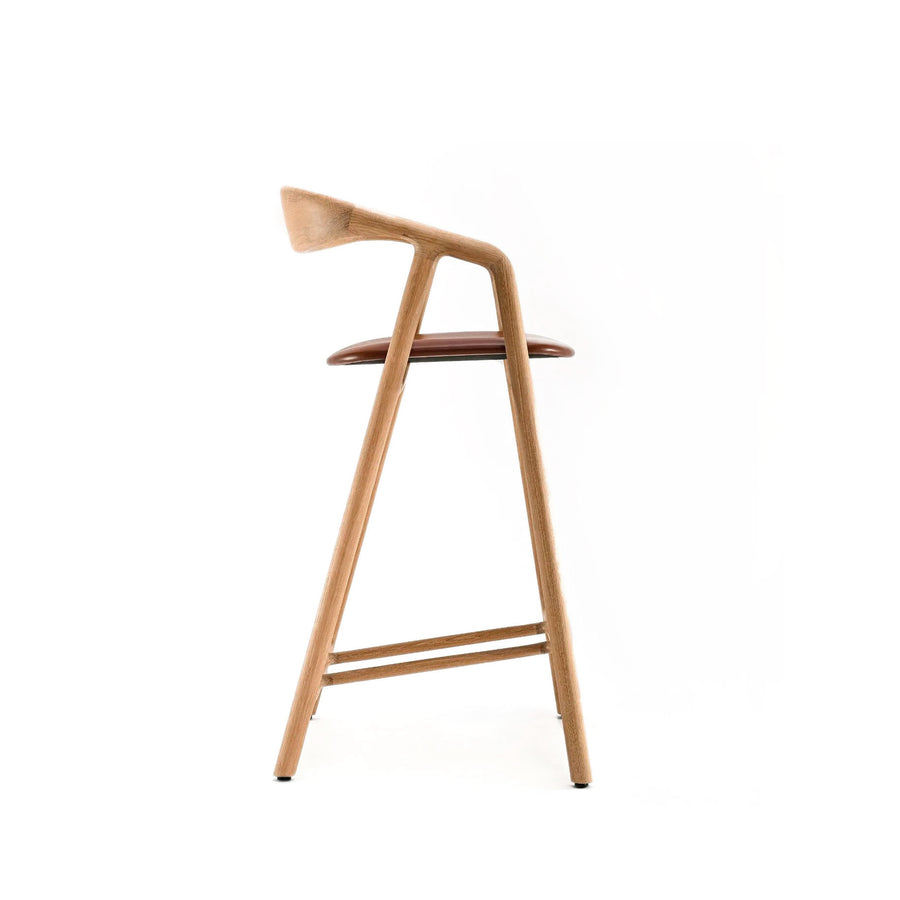 WOAK DESIGN Bled Stool in solid Oak, profile