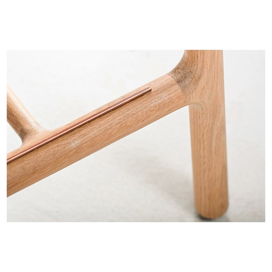 WOAK DESIGN Bled Stool in solid Oak, foot rest