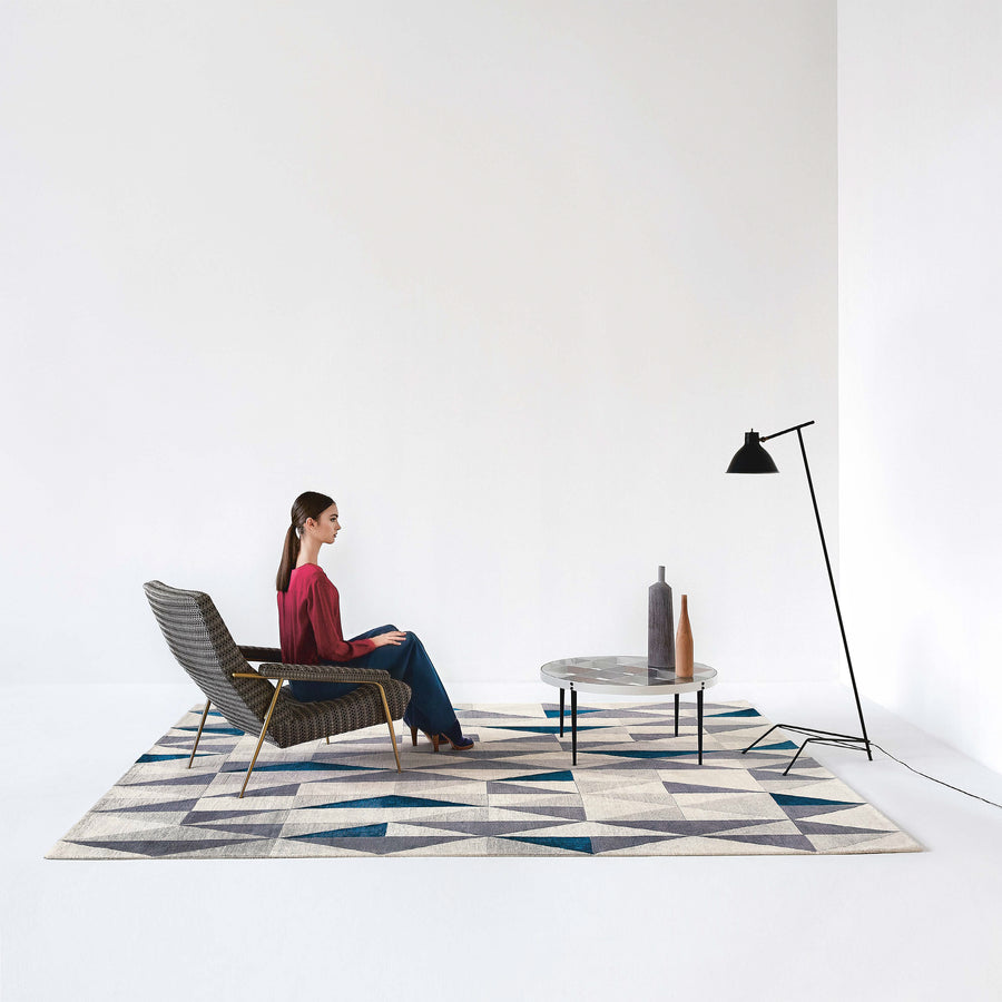 Amini Carpets, Diamantina Rug Blue, ambient