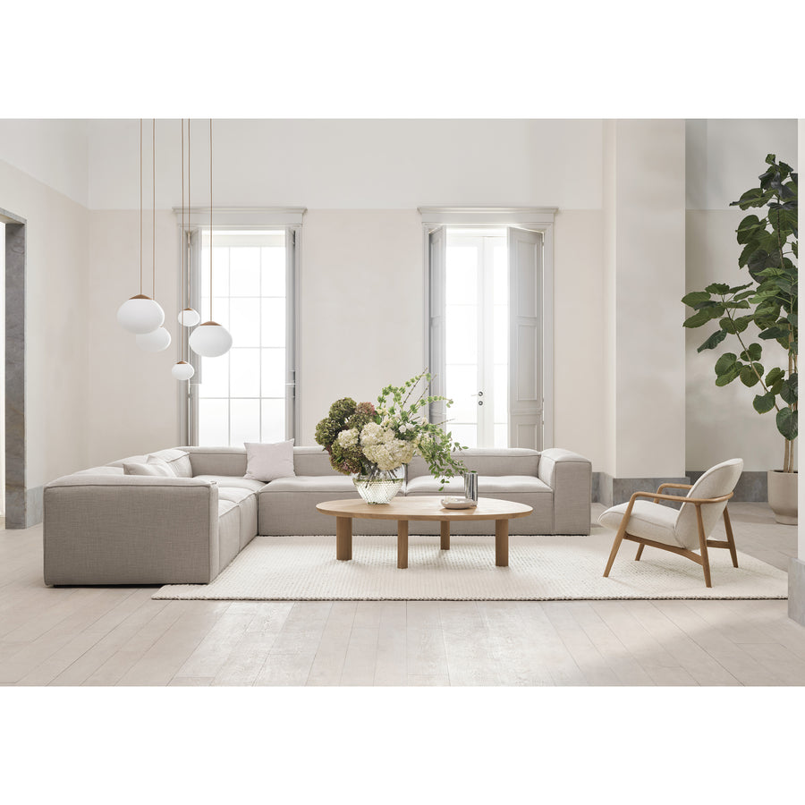 BOLIA Cosima Sectional, Latch Coffee Table, Bowie Armchair, ambient