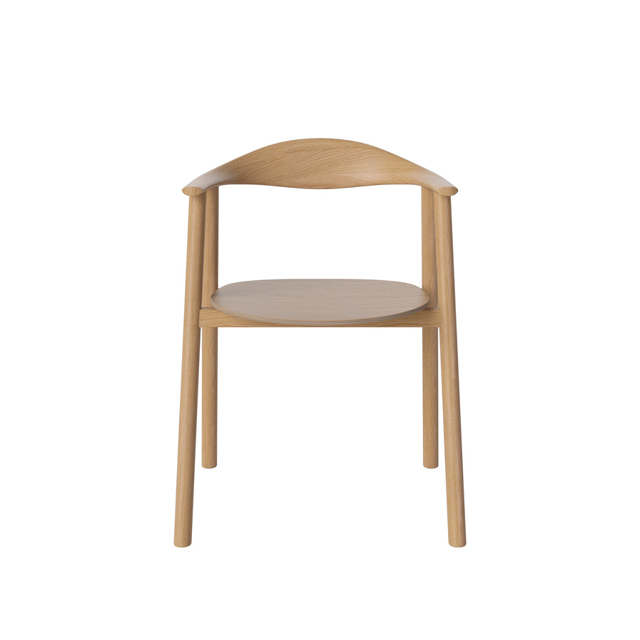 BOLIA Swing Chair in Oiled Oak, front