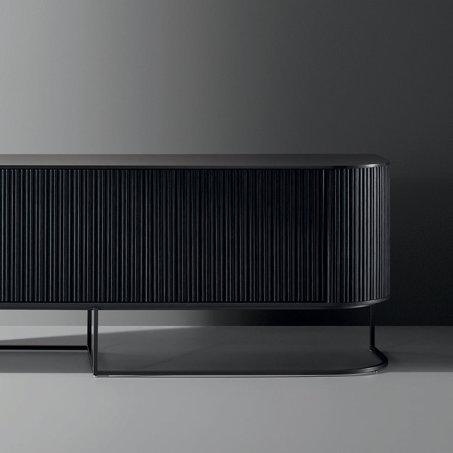 Bonaldo Dune Sideboard in Coal Oak, detail