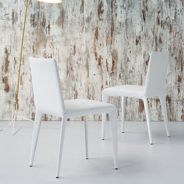 Bonaldo Filly Chair, Capri leather, made in Italy