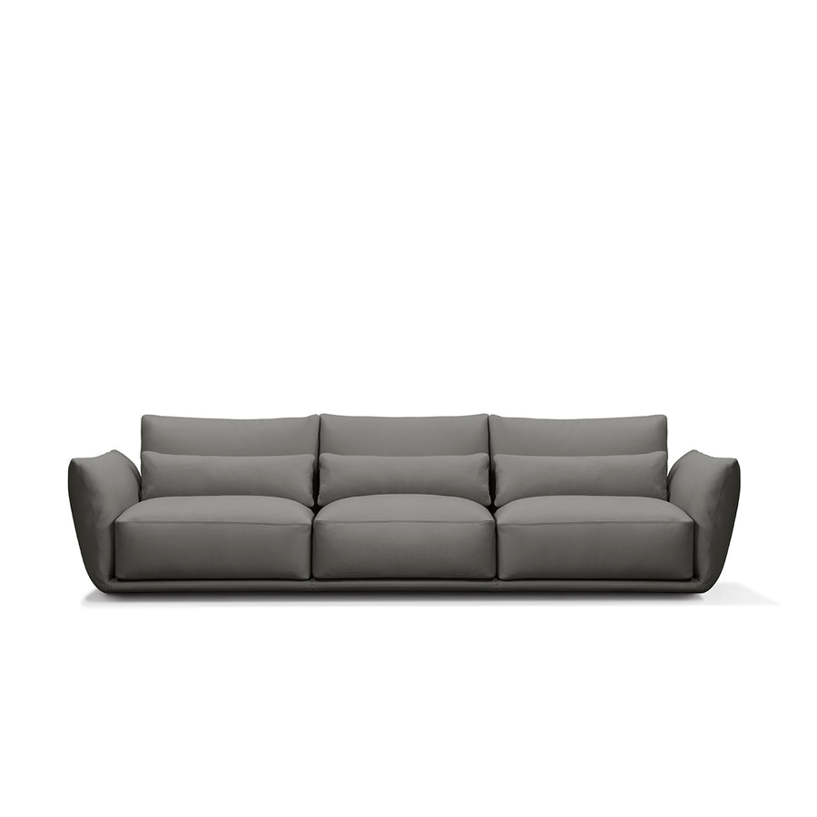 Cierre Clift Sofa in Grey Leather - made in Italy