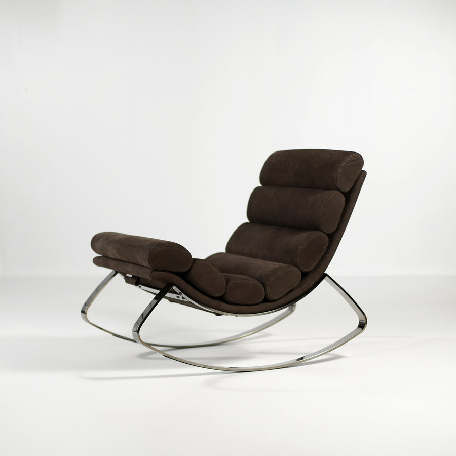 Cierre Monet Rocking Chair in Leather - made in Italy, © Spencer Interiors Inc.