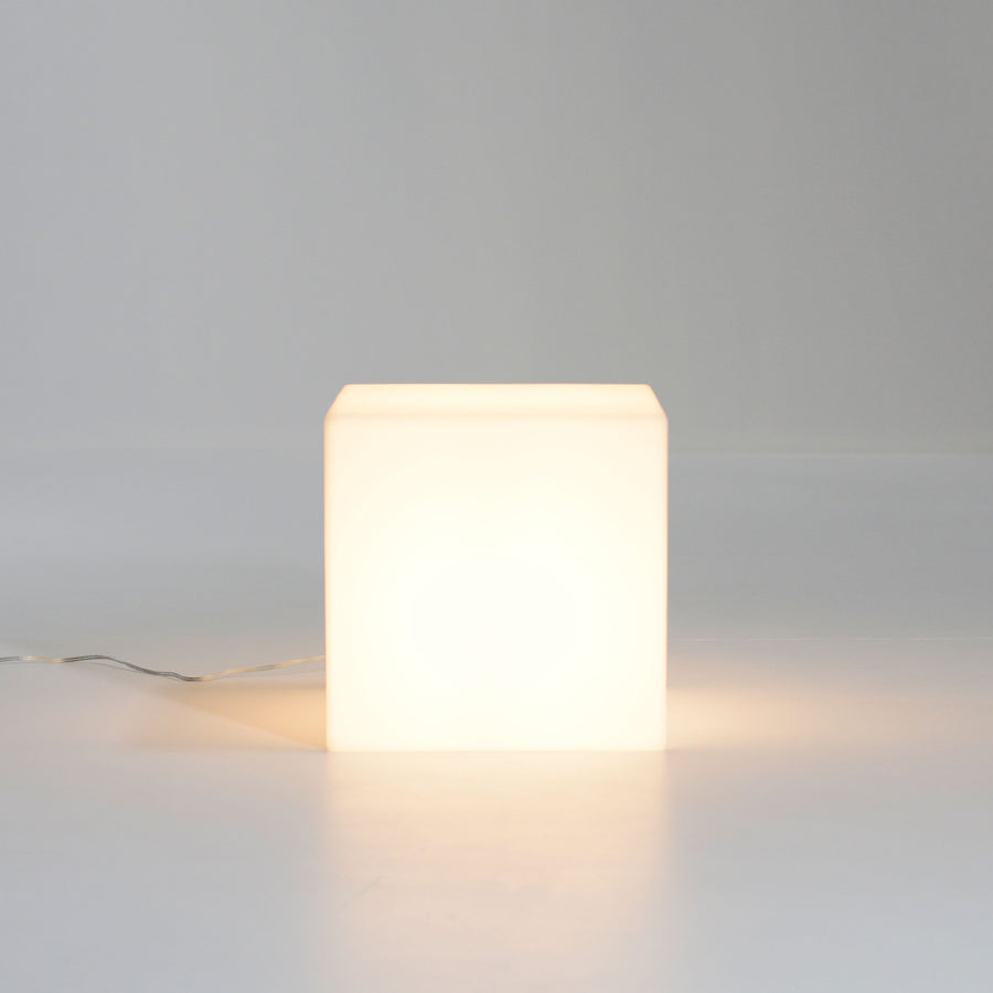 Cubo Illuminato - indoor light cube, made in Italy, © Spencer Interiors Inc.