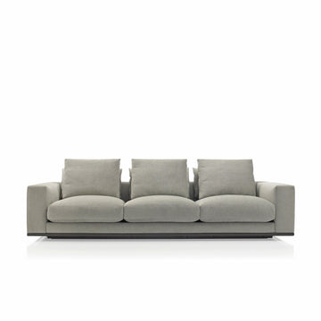 Casadesus Mauro Sofa 265 in Crevin Velvety 54 Medium Grey