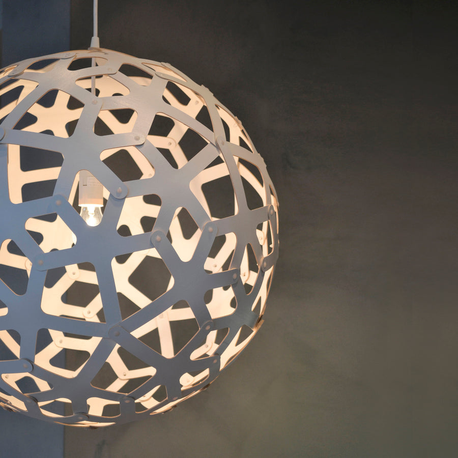 David Trubridge Coral Pendant, White, ambient 2 - © Spencer Interiors