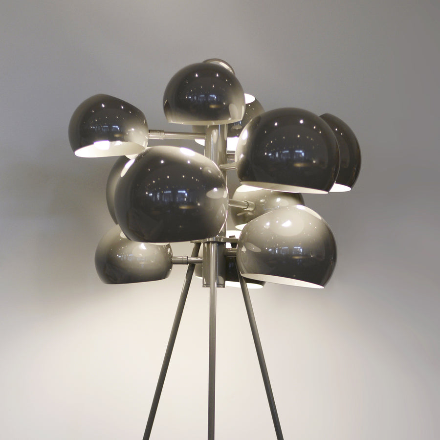 David Weeks Studio, Kopra Standing Lamp, Grey Gloss detail