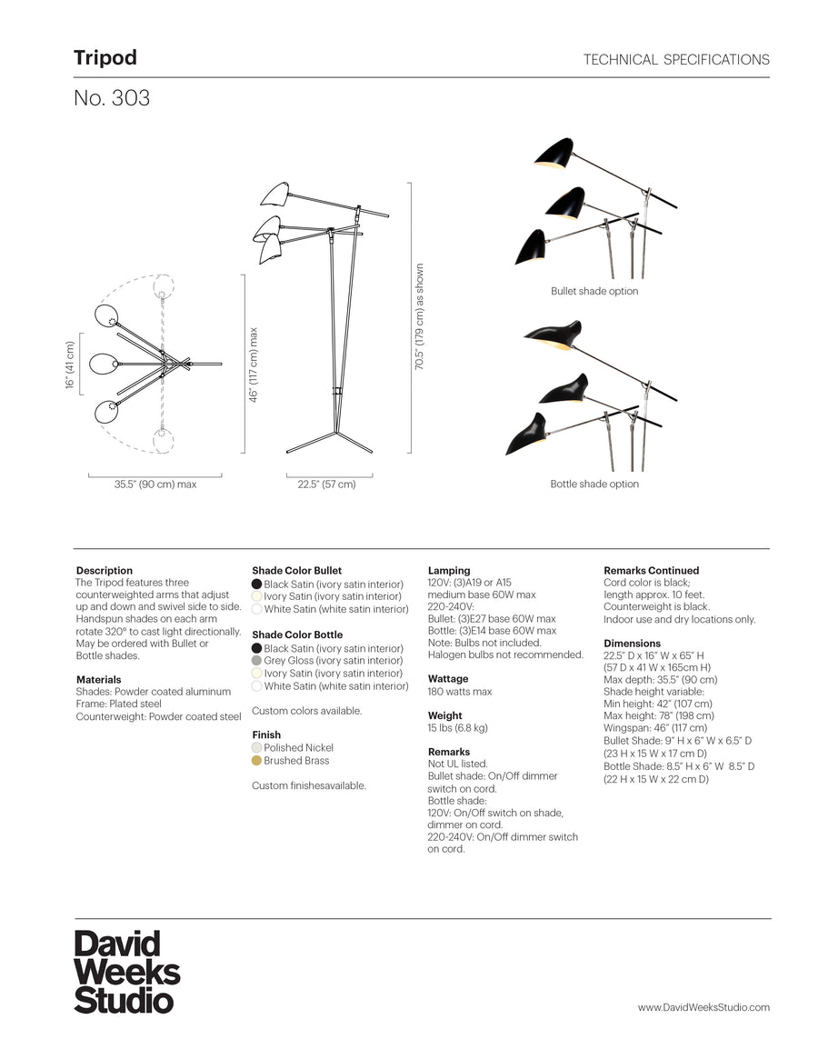 Tripod Standing Lamp