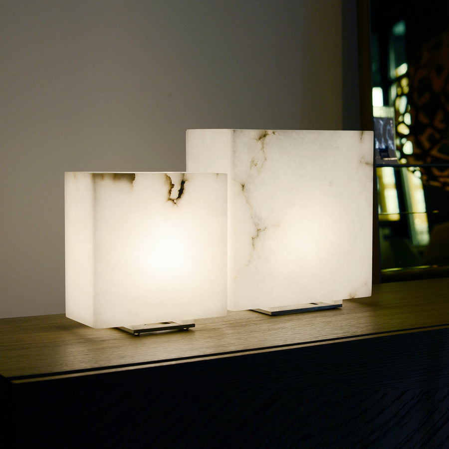 Dema Alabaster Table Lamps - made in Tuscany – Spencer Interiors