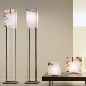 Dema Alabaster Floor Lamp - made in Tuscany