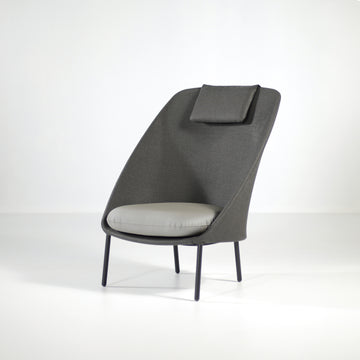 Expormim Twins High Armchair, front turned, © Spencer Interiors