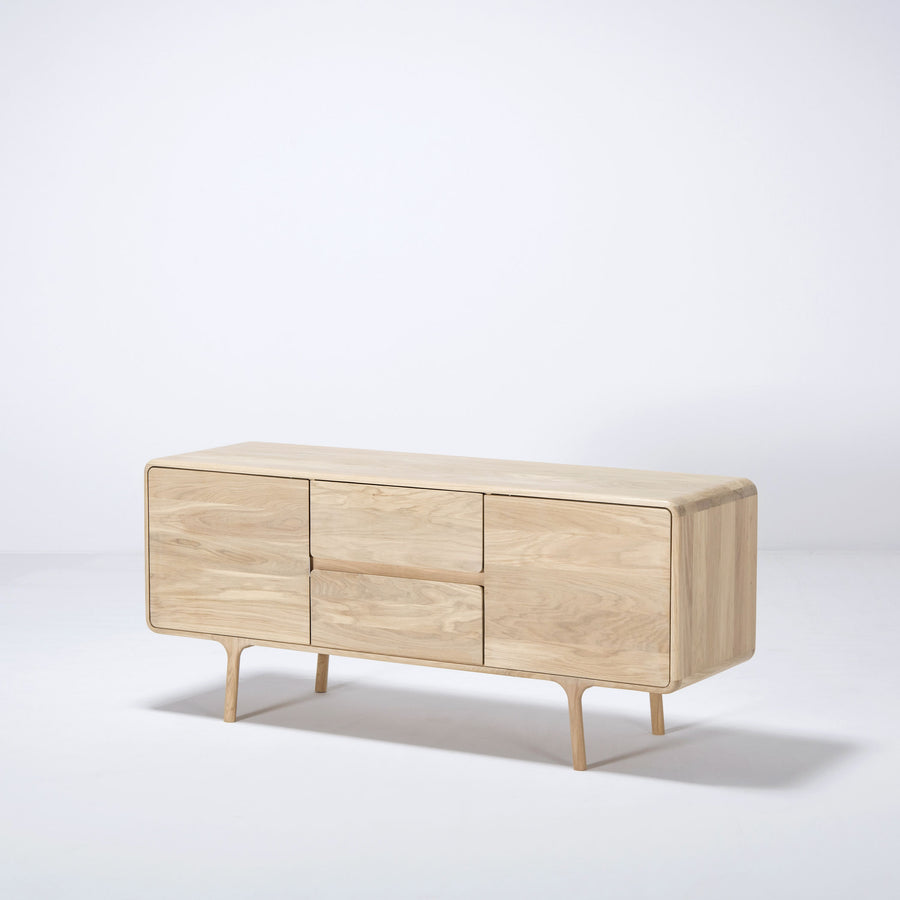 Gazzda Fawn Sideboard 150 in solid whitened Oak  | Spencer Interiors