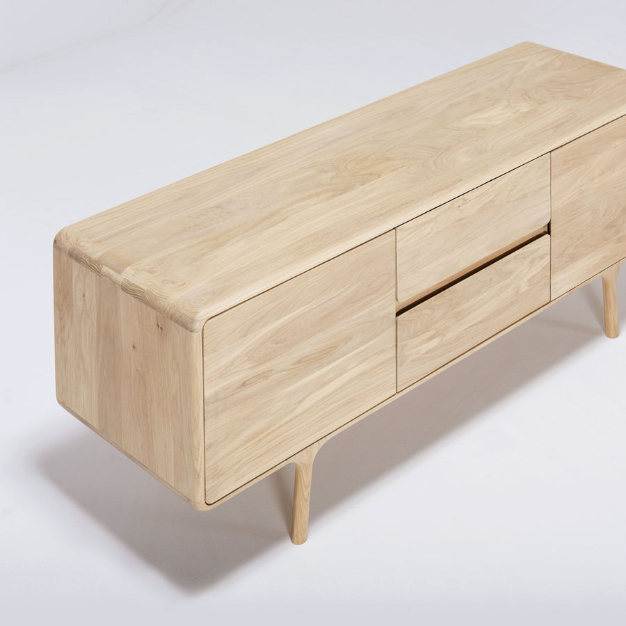 Gazzda Fawn Sideboard 150 in solid whitened Oak  | Spencer Interiors