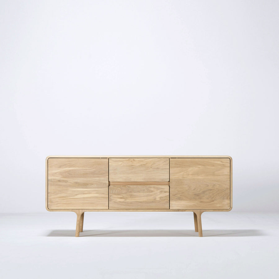 Gazzda Fawn Sideboard 150 in solid whitened Oak  | Spencer Interiors