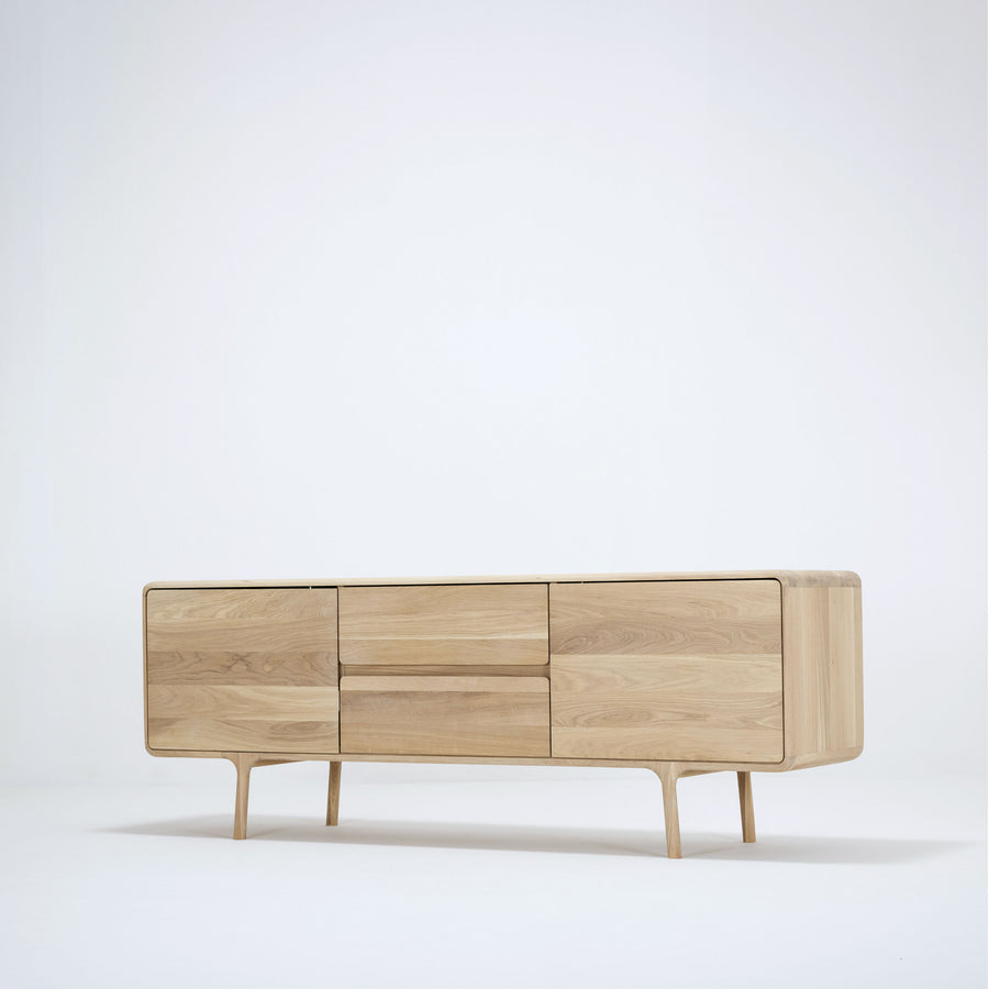 Gazzda Fawn Sideboard 180 in solid whitened Oak | Spencer Interiors