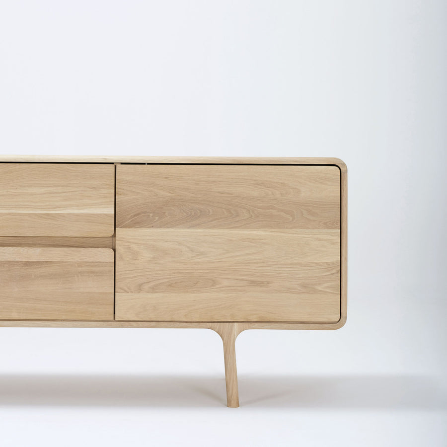 Gazzda Fawn Sideboard 180 in solid whitened Oak | Spencer Interiors