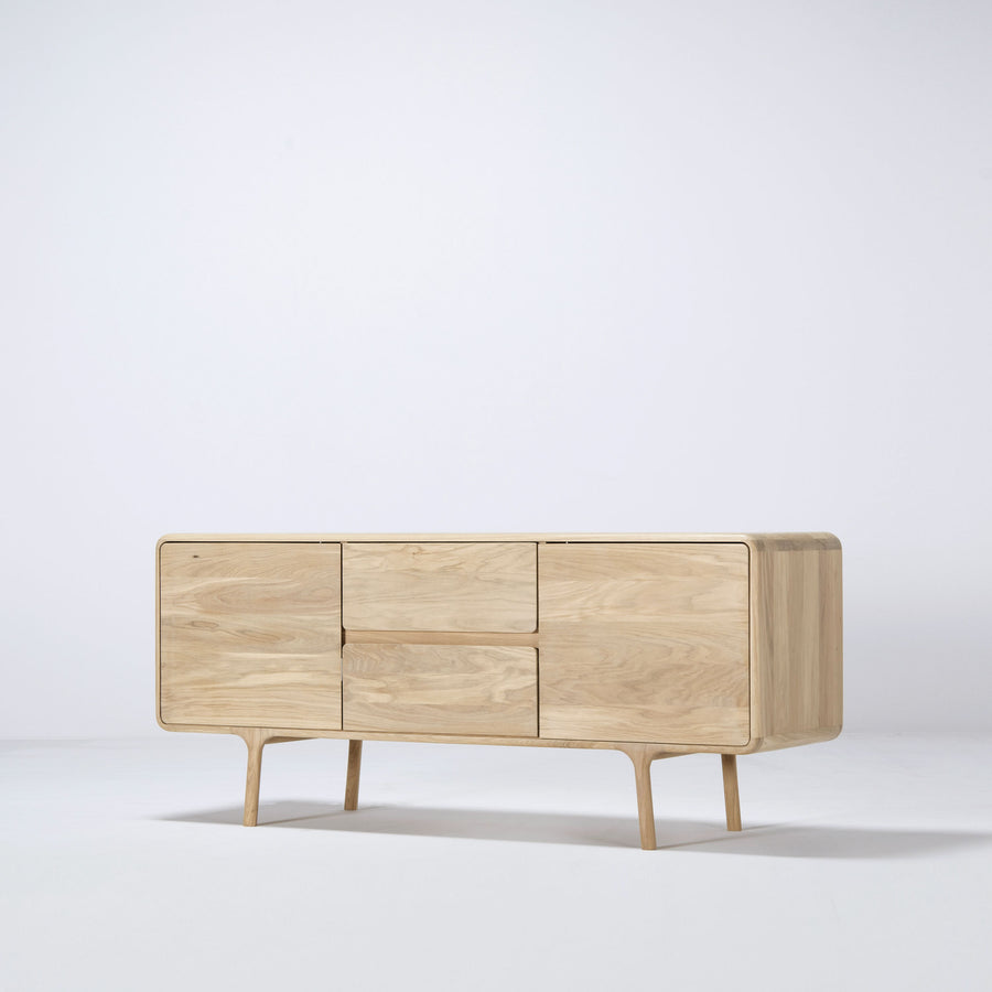 Gazzda Fawn Sideboard 150 in solid whitened Oak  | Spencer Interiors