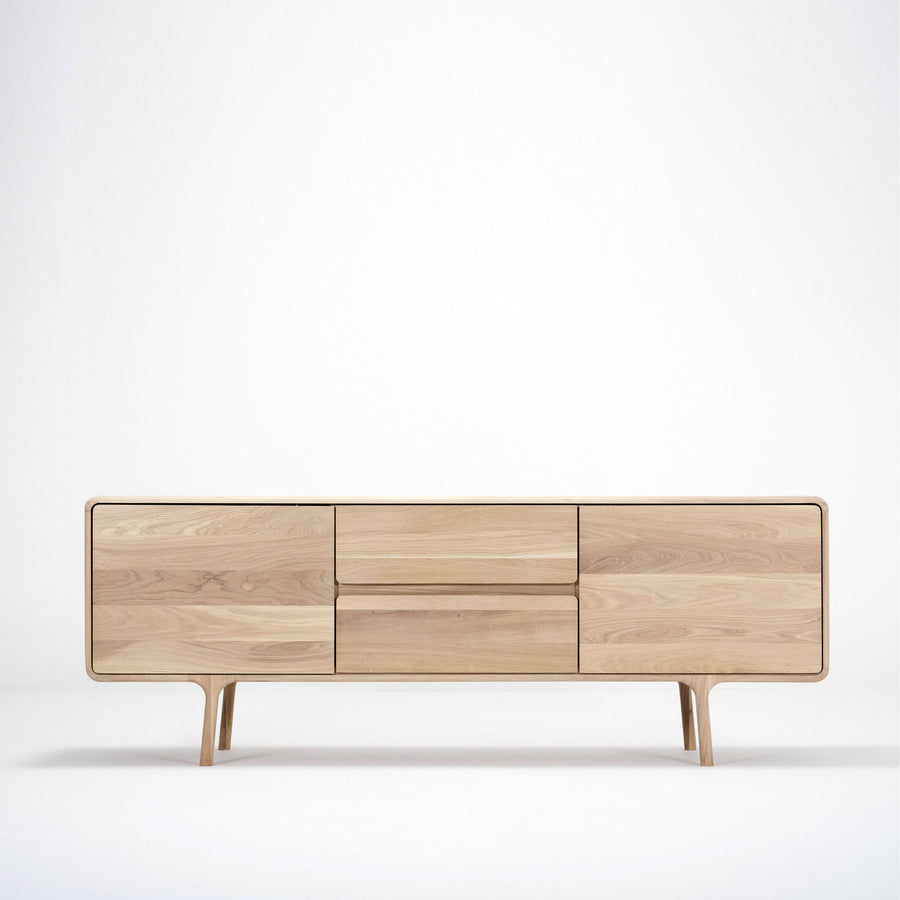 Gazzda Fawn Sideboard 180 in solid whitened Oak | Spencer Interiors