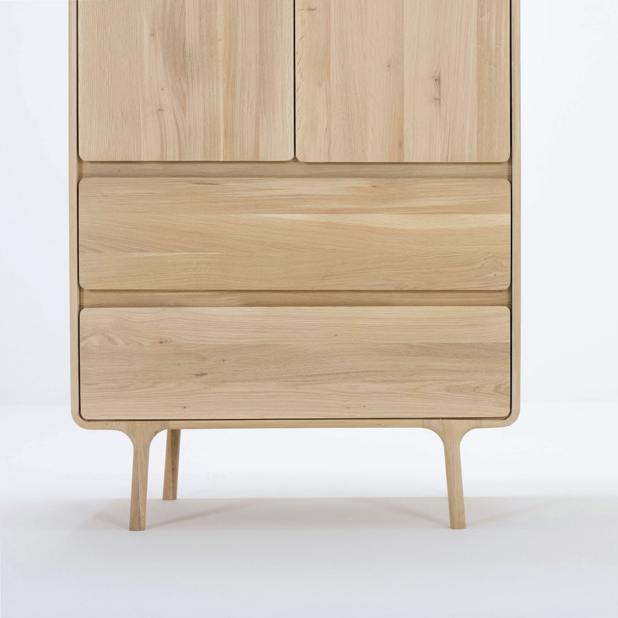 Gazzda Fawn Wardrobe in solid Oak | Spencer Interiors