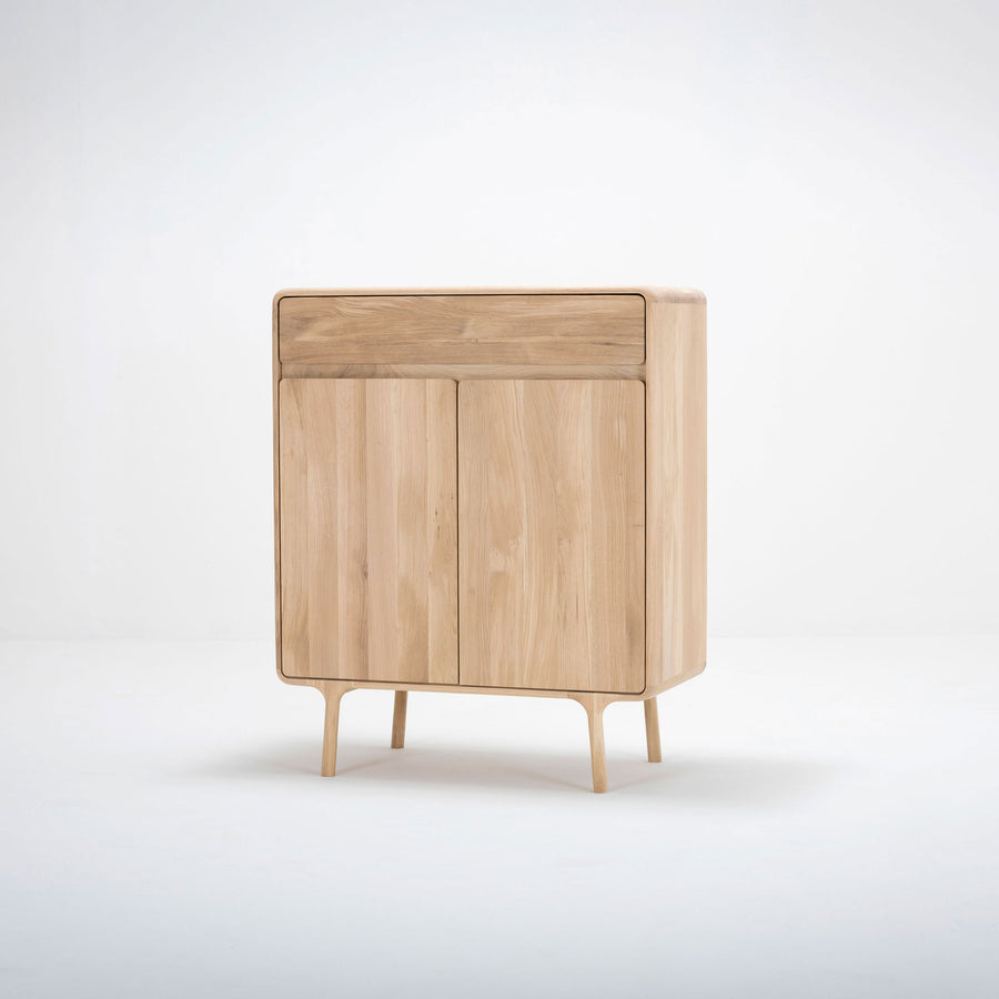 Gazzda Fawn Cabinet in solid Oak , front | Spencer Interiors