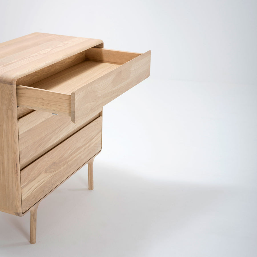 Gazzda Fawn Dresser in solid Oak, top drawer | Spencer Interiors