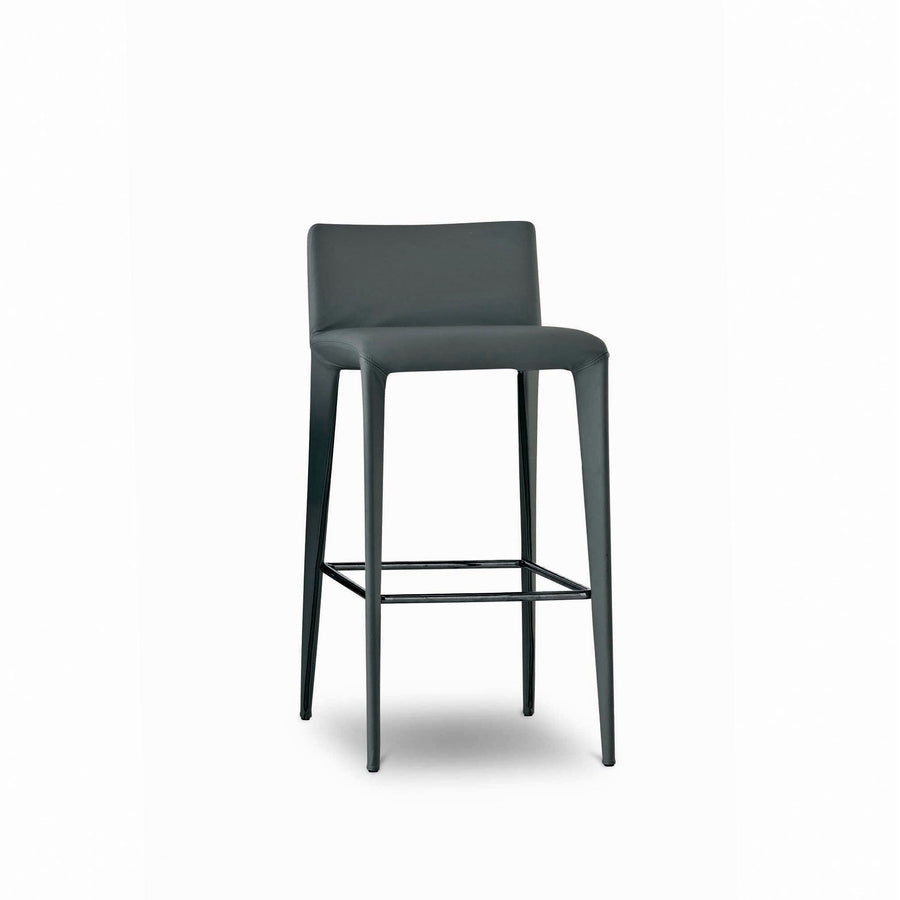 Bonaldo Filly Too Bar Stool 2 covered in Capri Leather, made in Italy