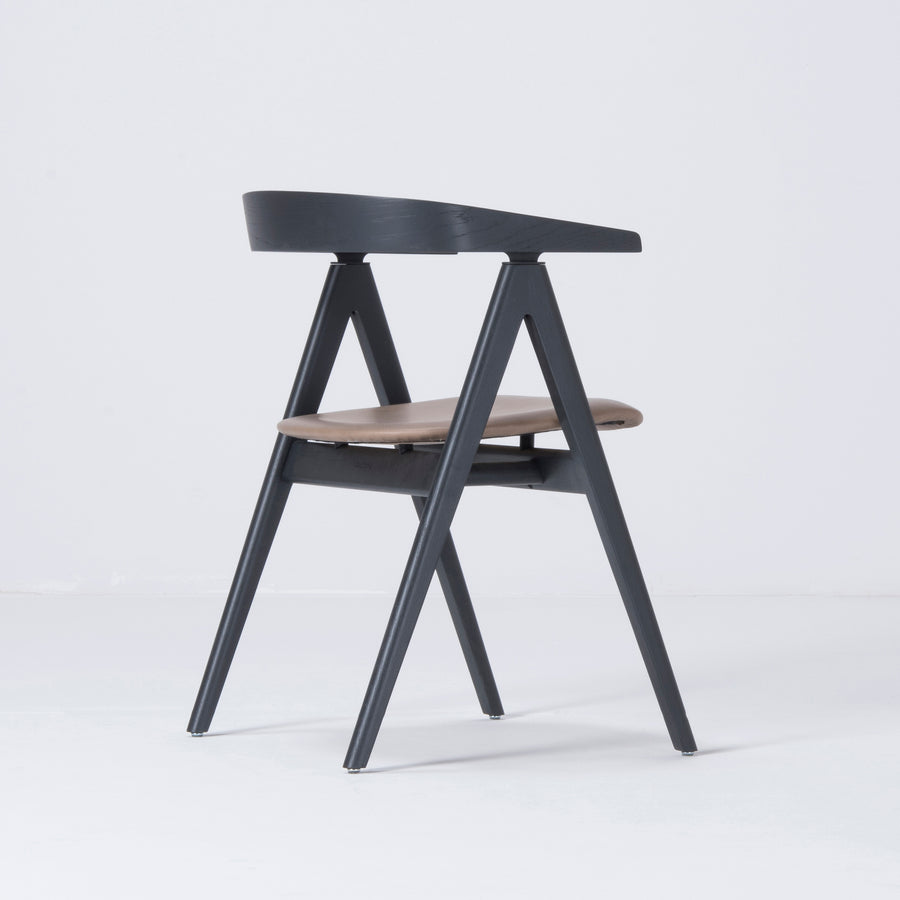 Gazzda Ava Chair in Black, Back turned