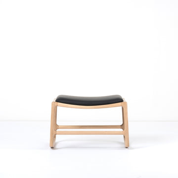 Gazzda Dedo Footstool in solid whitened Oak