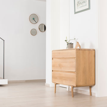 Gazzda Fawn Dresser in solid Oak, ambient | Spencer Interiors