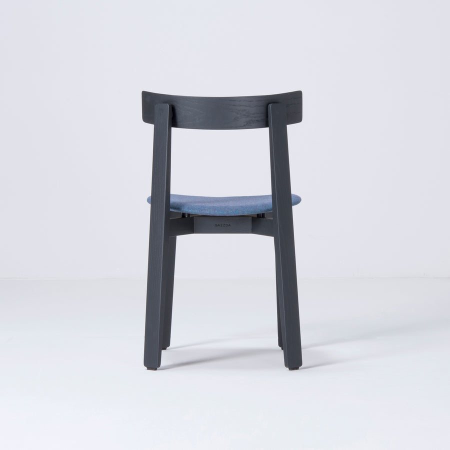 Gazzda Nora Chair in solid Oak, black, back