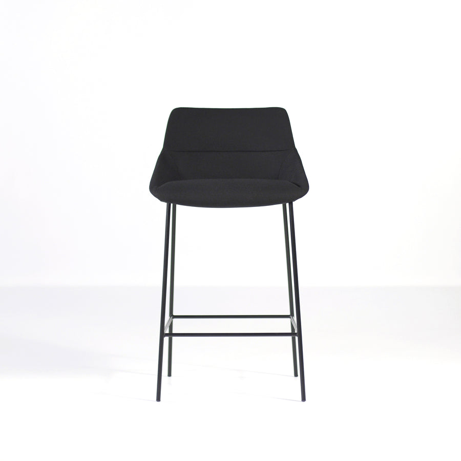 Inclass Dunas 4 Leg Stool, front, made in Spain, © Spencer Interiors Inc.