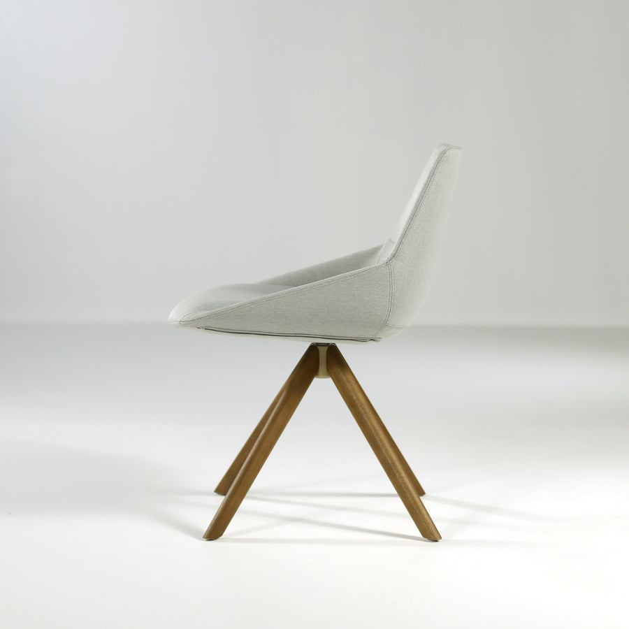 Inclass Dunas XS Wood, Swivel Chair, profile, © Spencer Interiors Inc.