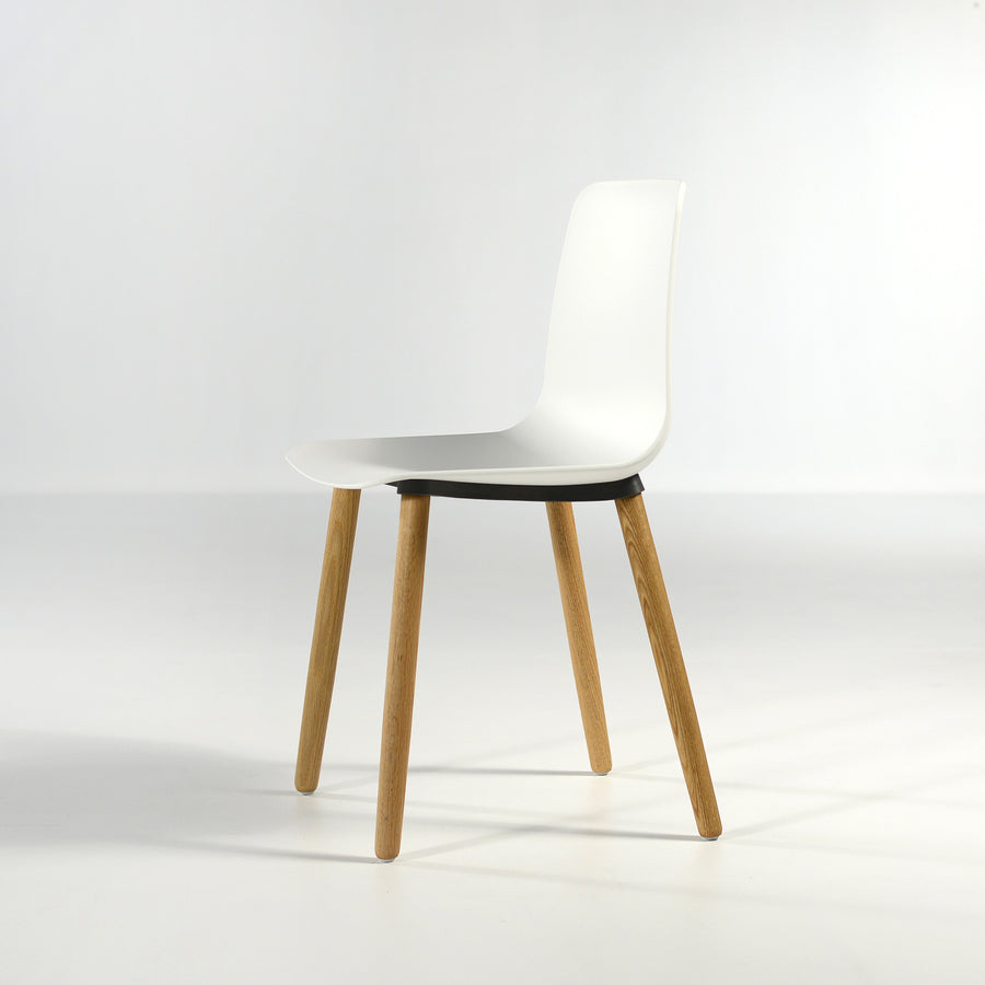 Inclass Varya Wooden Legs Chair, profile turned  - Made in Spain, © Spencer Interiors Inc.