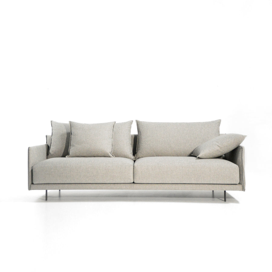 Joquer Senso Sofa 219, modern minimal seating in fabric Crevin Duo 50, © Spencer Interiors Inc.