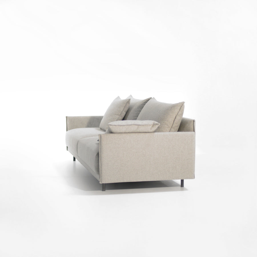 Joquer Senso Sofa 219 side view turned, modern minimal seating, © Spencer Interiors Inc.