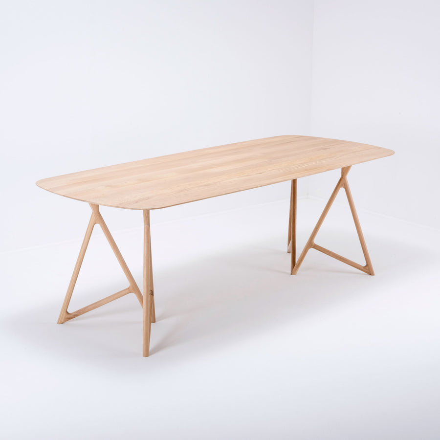 Gazzda Koza Table in solid whitened Oak - made in Europe, 5