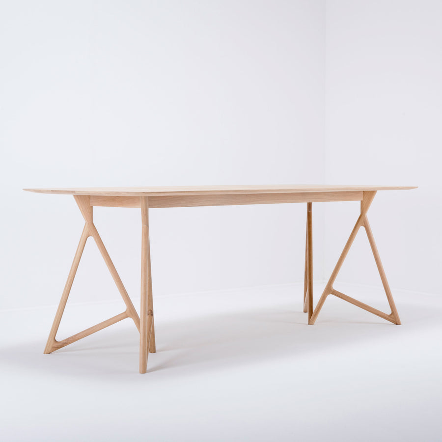 Gazzda Koza Table in solid whitened Oak - made in Europe, 3