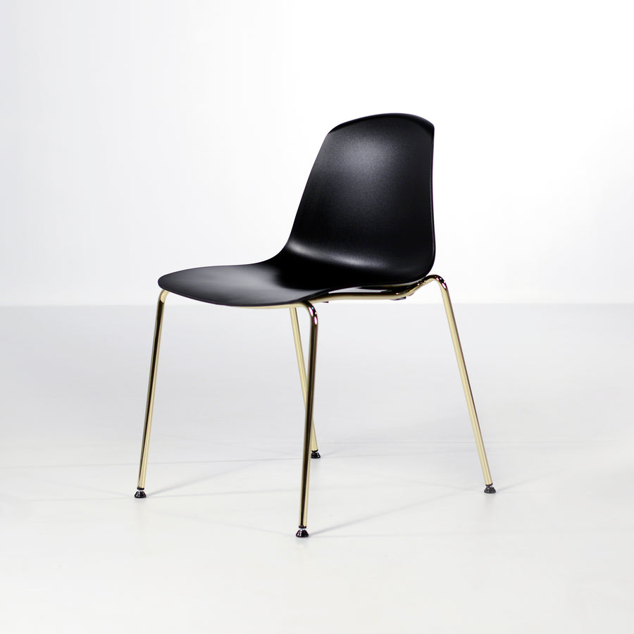 Luxy Italy, Special Edition Epoca Chair Black, Brass 5, © Spencer Interiors Inc. 
