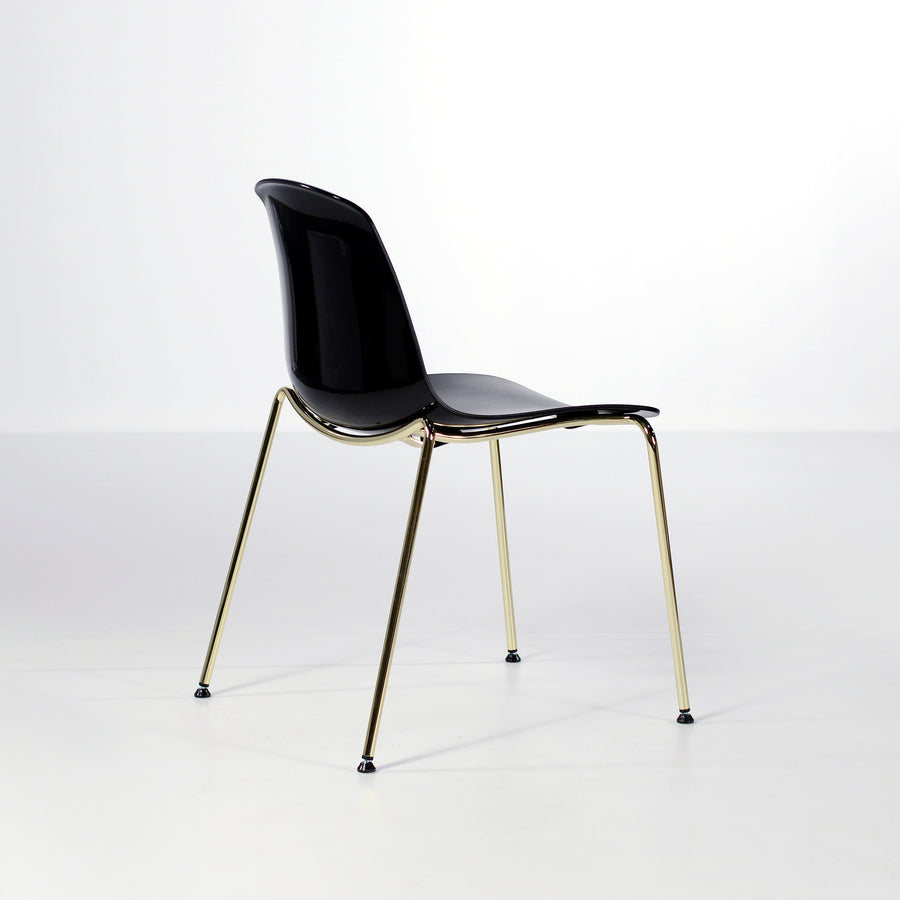 Luxy Italy, Special Edition Epoca Chair Black, Brass, © Spencer Interiors Inc. 