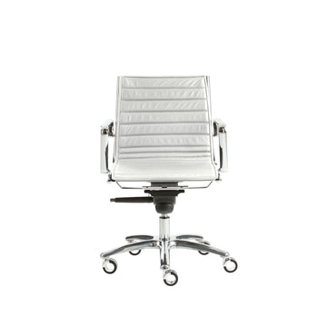 Luxy, Light, Thin Upholstery Medium Back Armchair - Made in Italy