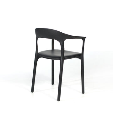 MS&Wood Elle Armchair in Solid Black Ash, turned back  | © Spencer Interiors