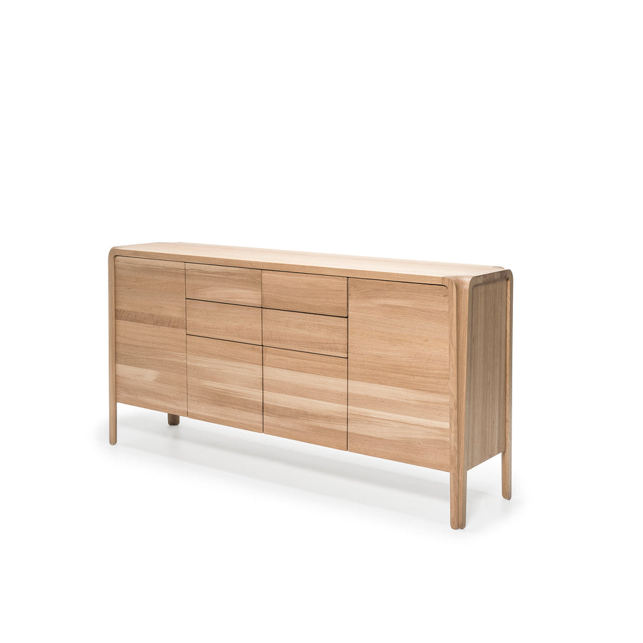 MS&Wood Primum Sideboard in solid Oak, turned | Spencer Interiors