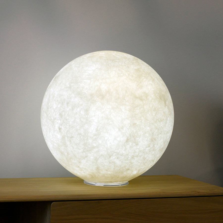 In-es Floor Moon 1, Illuminated Globe, ambient 4, made in Italy, © Spencer Interiors Inc.