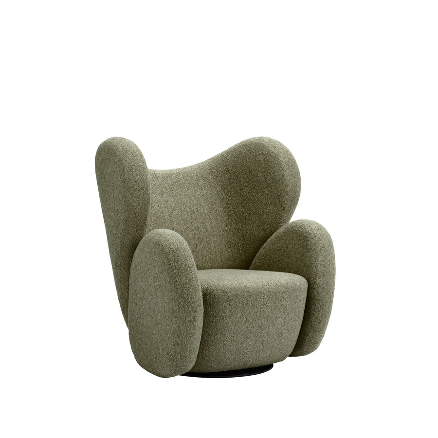 Norr11 Denmark, The Big Big Swivel Chair in Barnum Moss - Spencer Interiors