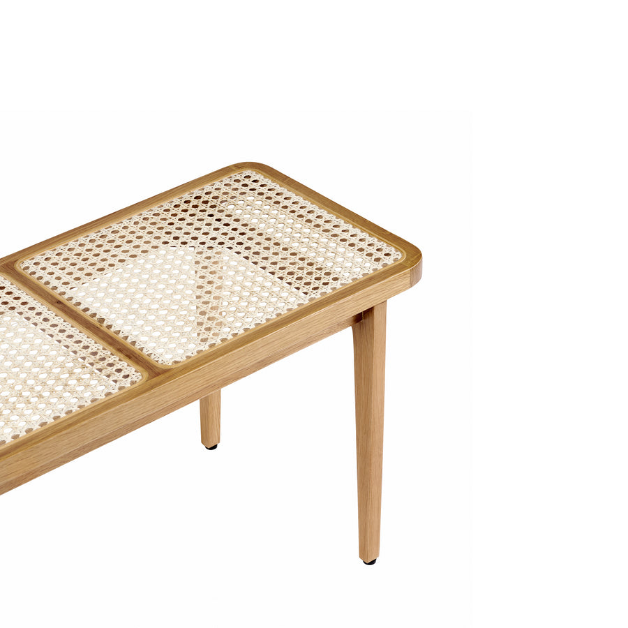NORR11 Le Roi Bench, Natural, top detail 2
