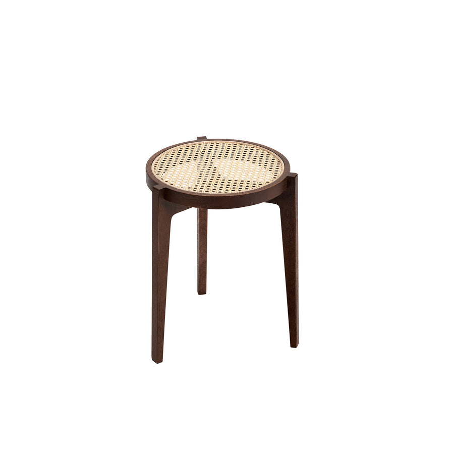 NORR11 Le Roi Stool, Dark Smoked, top view