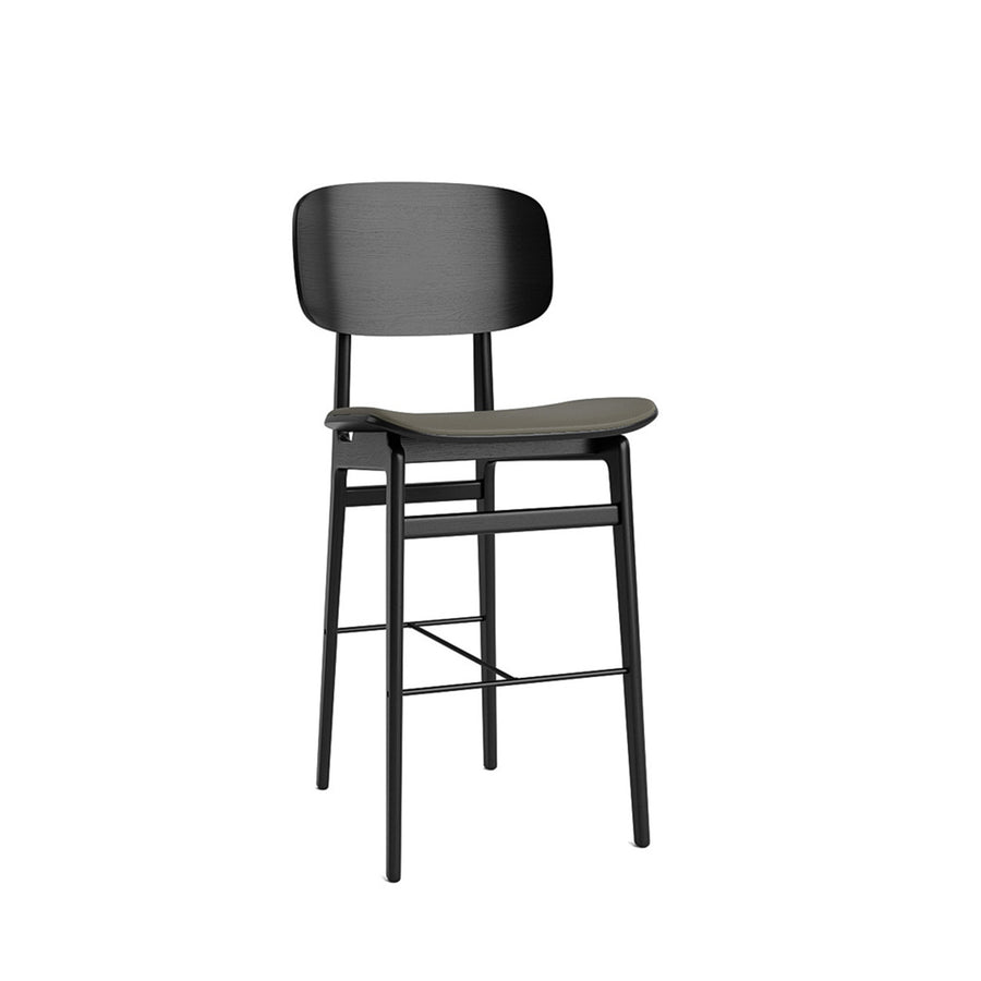 NY11 Backrest Stool, Spectrum Autumn, Oak Black