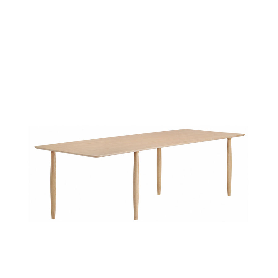 Norr11 Denmark, Oku Modern Dining Table in Natural Oak, turned | Spencer Interiors